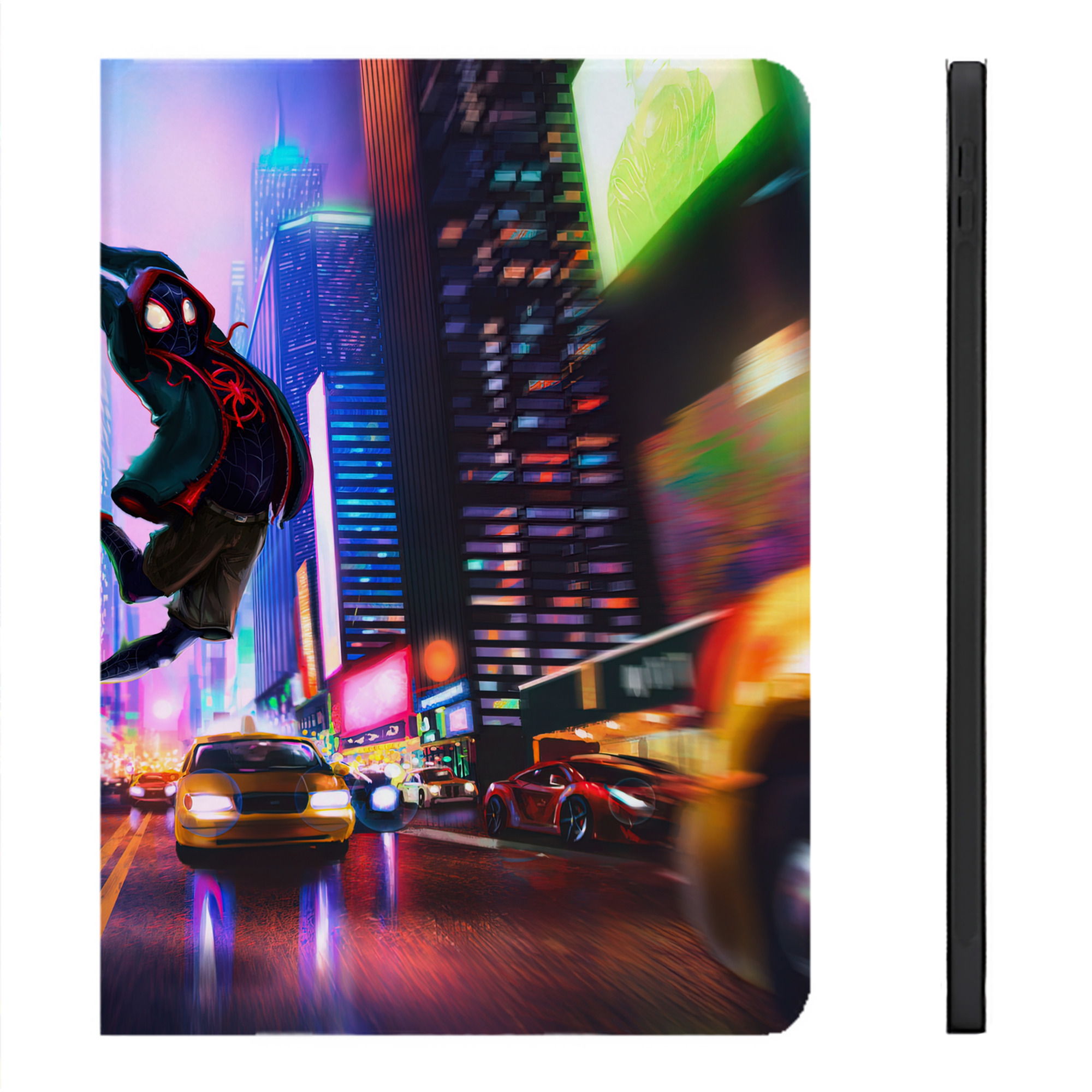 （画像用） Spider Man スパイダーマン IPadケース ペンホルダー付き ブックスタイルデザイン